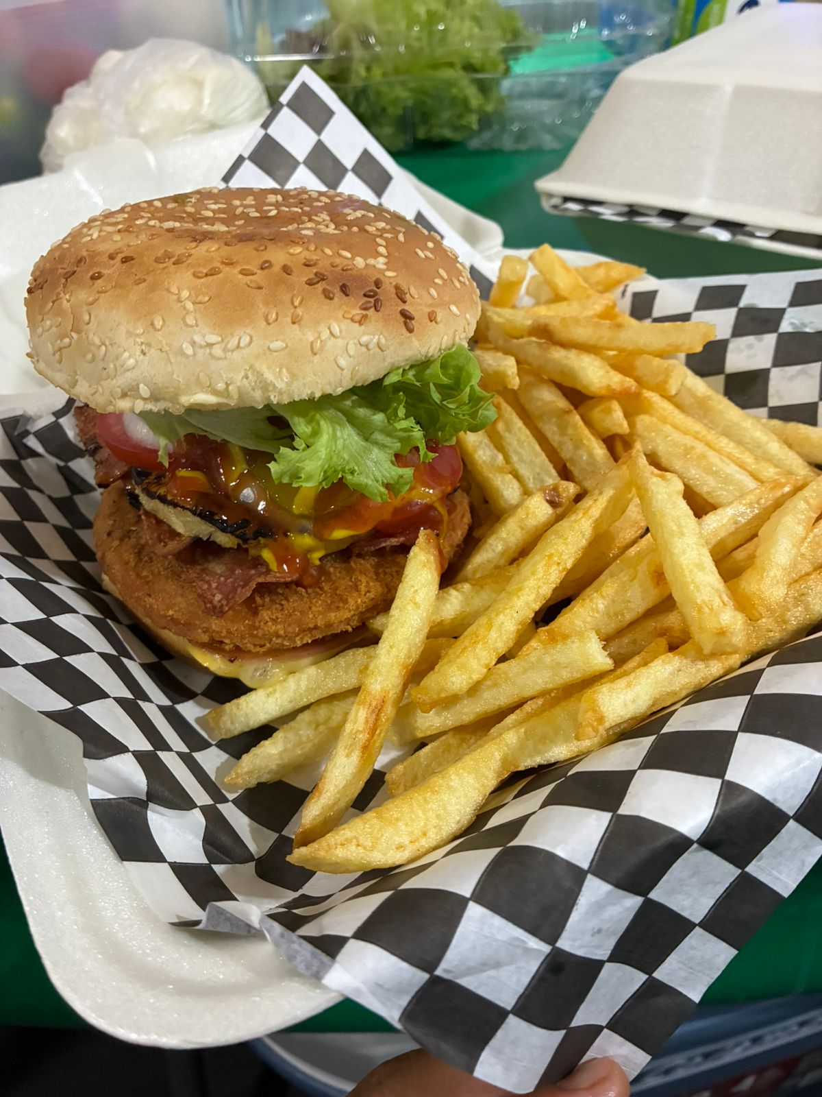 Hamburguesa con papas